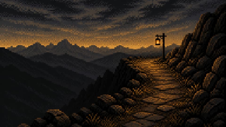 Dusk ridge over Aldoria